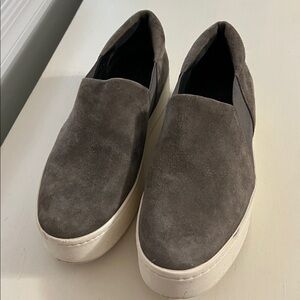 Vince Grey Slip On Sneakers